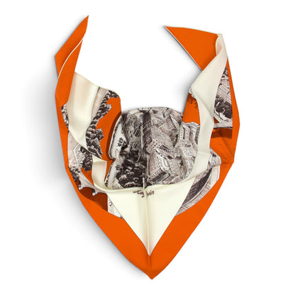 Hermès Pointe “Regarde Paris” orange