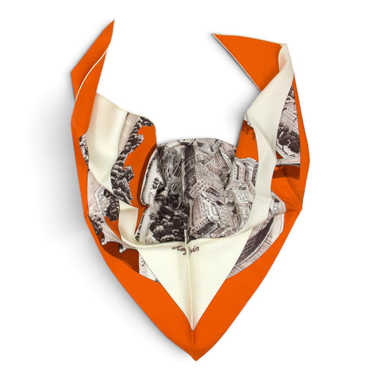 Hermès Pointe “Regarde Paris” orange