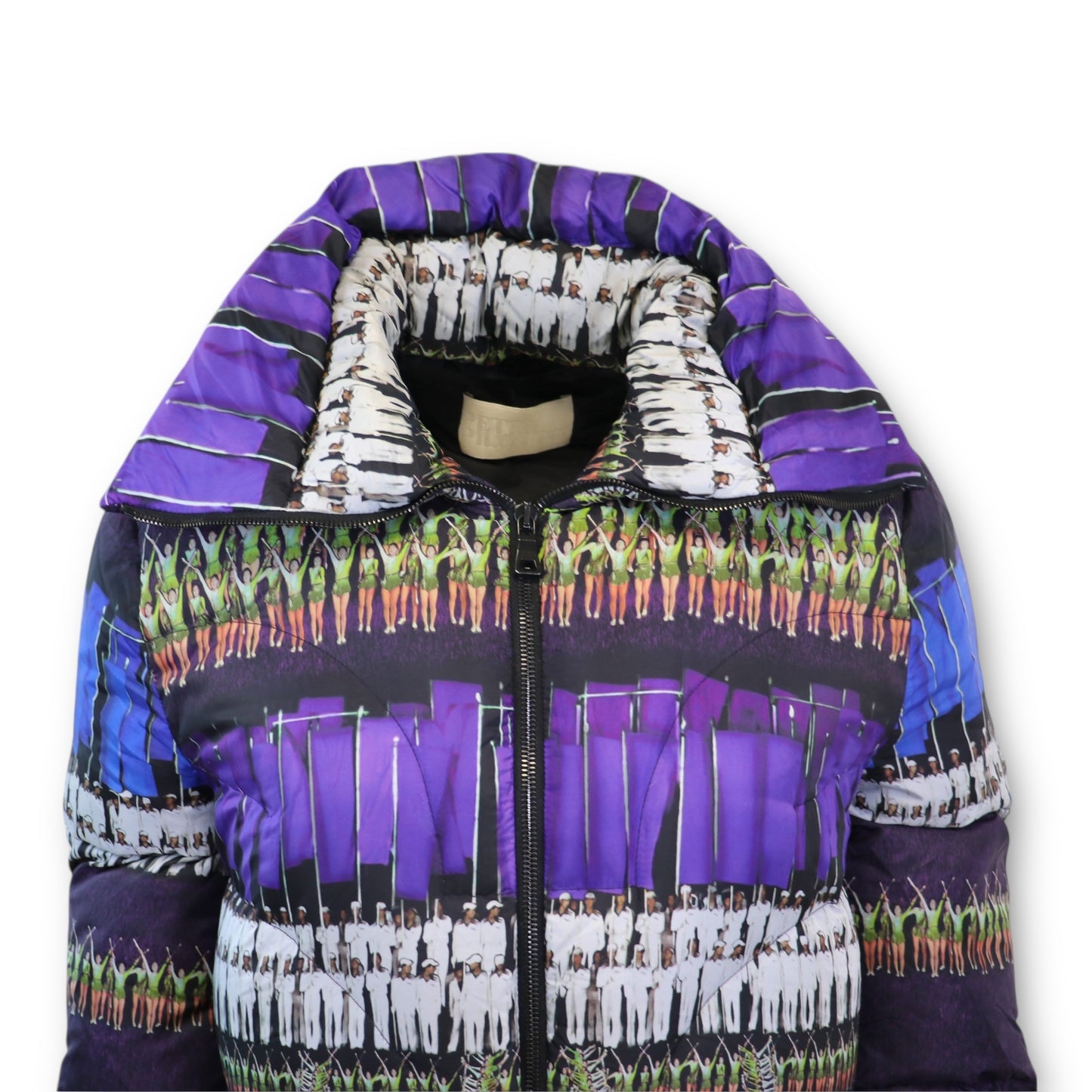 Peter Pilotto Daunenjacke lila gemustert Gr. 38