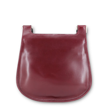 Gianni Versace Schultertasche Python bordeaux