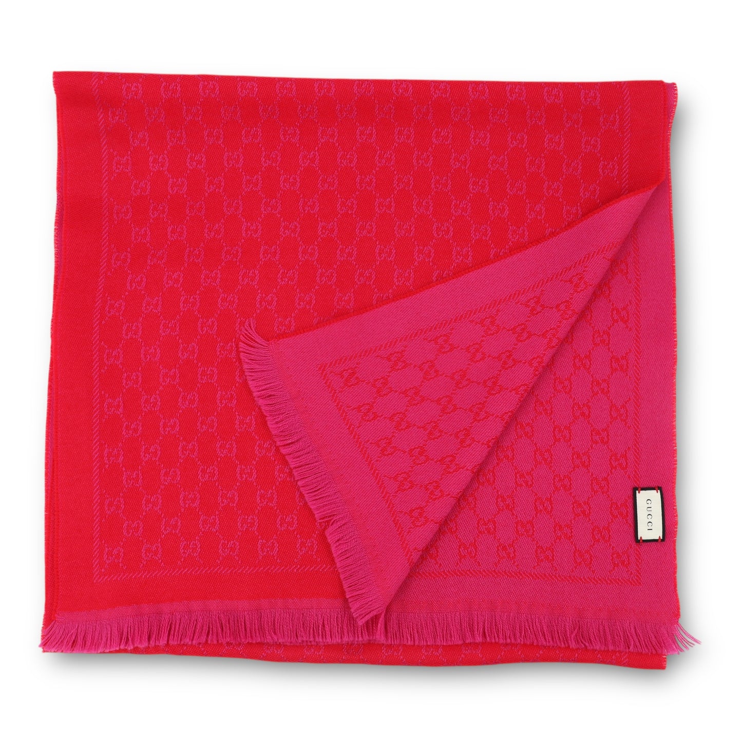 Gucci Schal reversible rot/pink