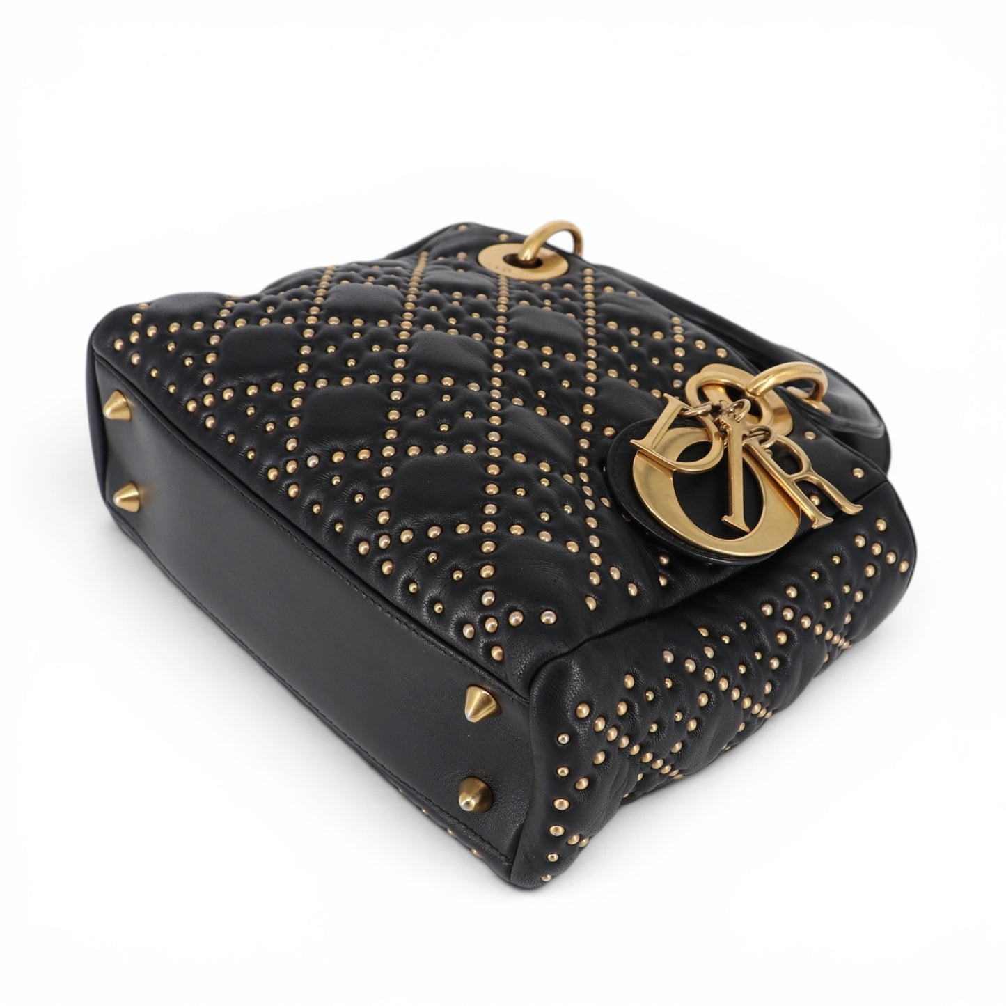 Dior Lady Dior Small Stud schwarz GHW