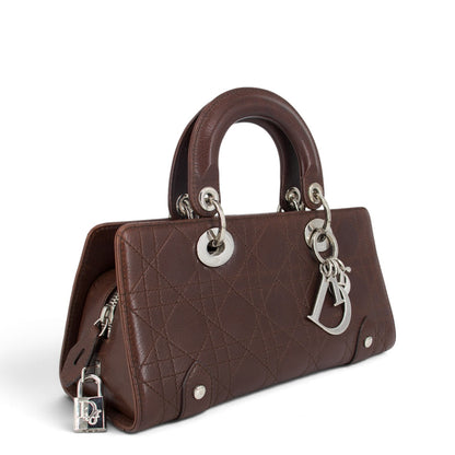 Dior East West Lady Dior Cannage braun