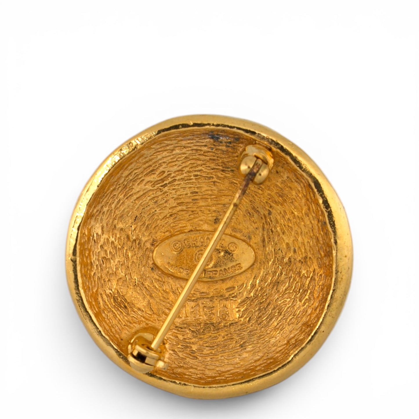 Chanel Brosche gold rund