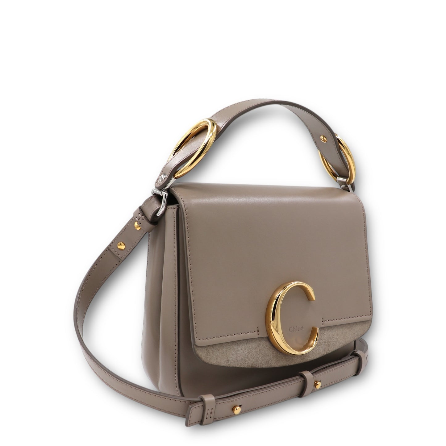 Chloé Small C Two-way taupe