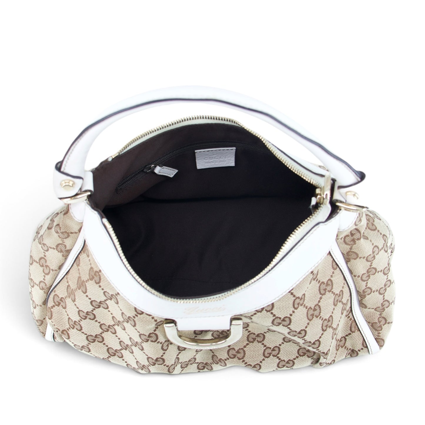 Gucci Abbey D-Ring GG weiss