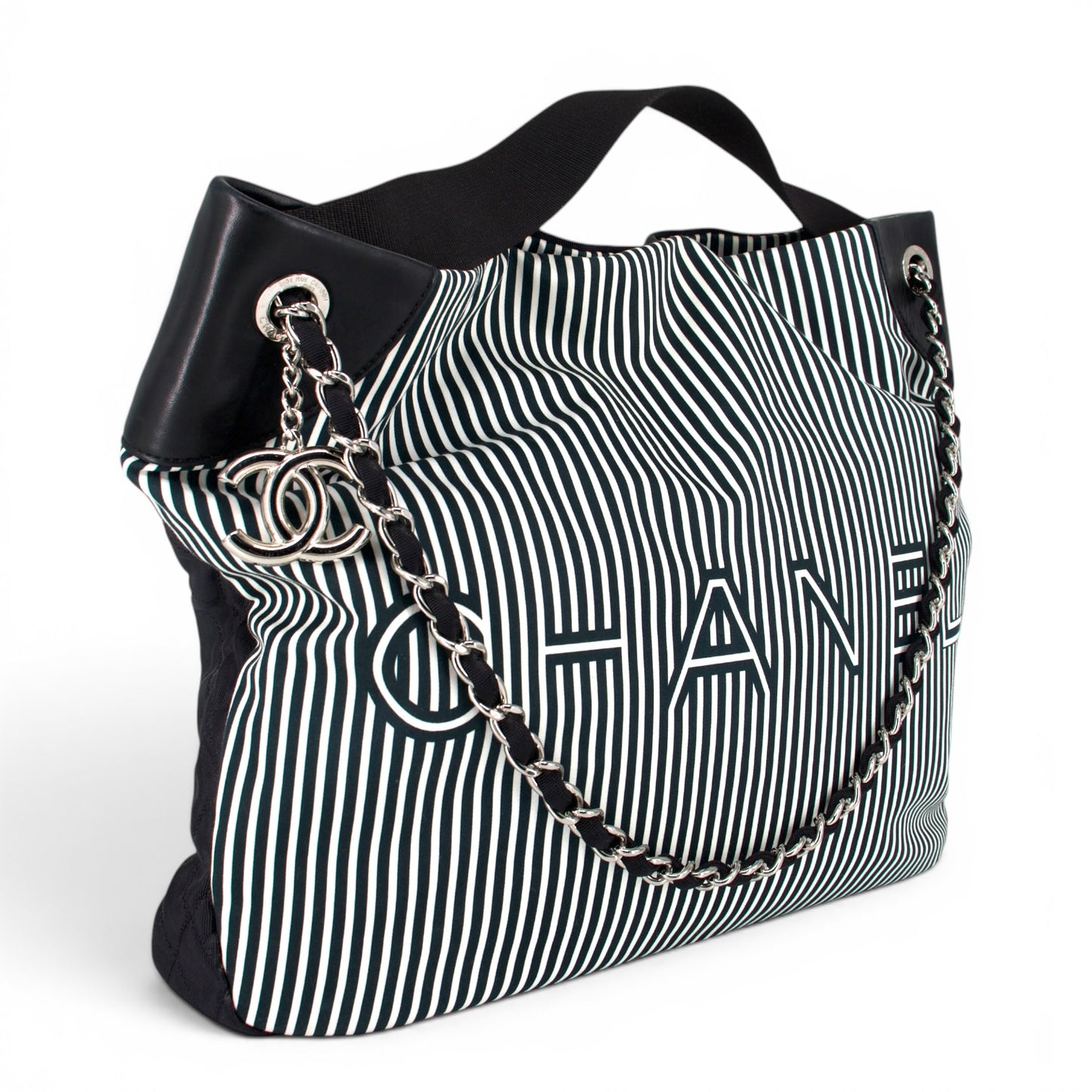 Chanel Two-way Tasche gestreift