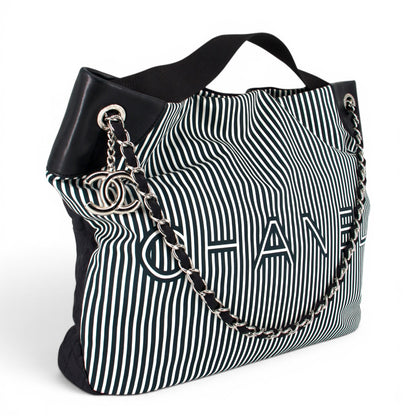 Chanel Two-way Tasche gestreift