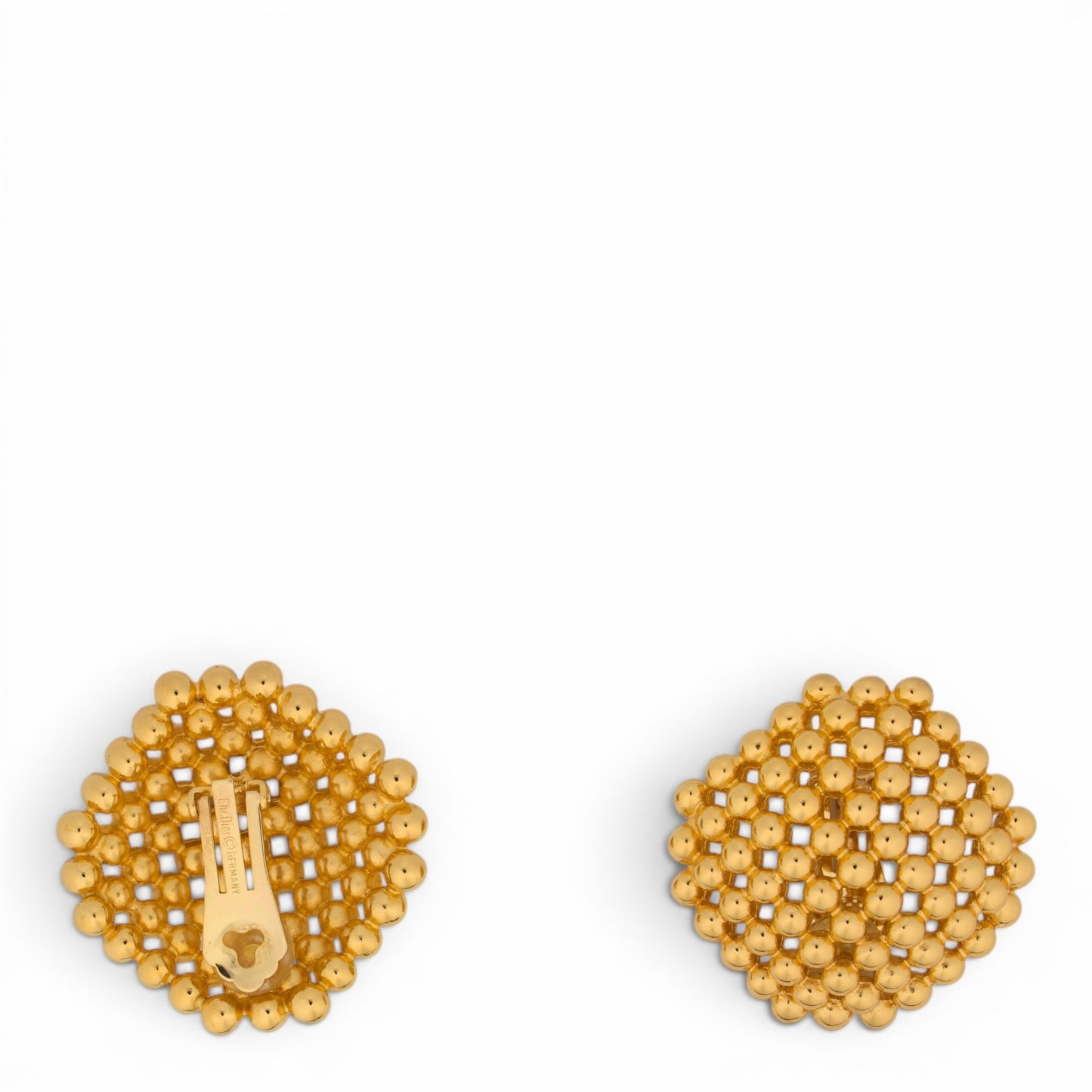 Christian Dior Ohrclips rund