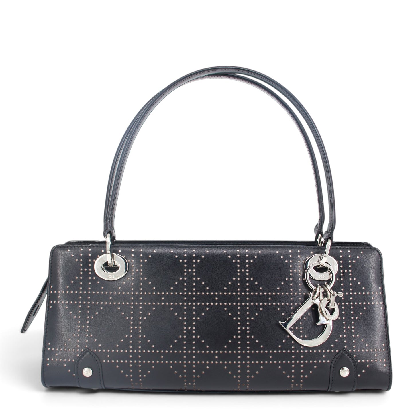 Dior East West Cannage Schultertasche schwarz
