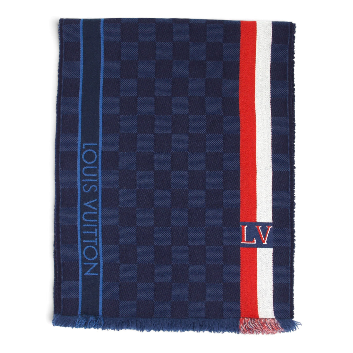Louis Vuitton Schal Damier blau