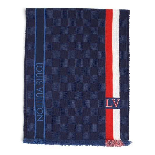 Louis Vuitton Schal Damier blau