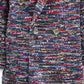 Chanel Jacke Tweed marine Gr. 42