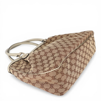 Gucci Schultertasche GG beige