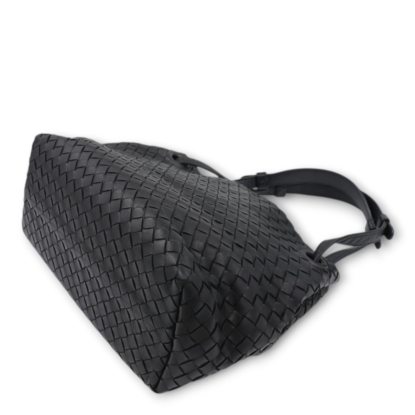 Bottega Veneta Small Garda Intrecciato schwarz
