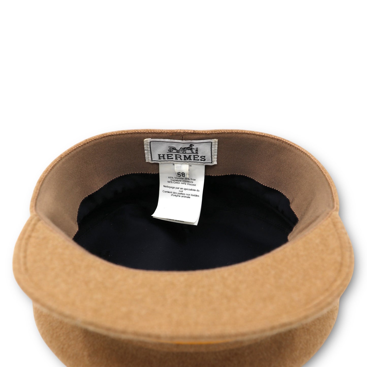 Hermès Saint-Malo Hut camel Gr. 58