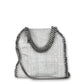 Stella McCartney Falabella Woven Raffia grau