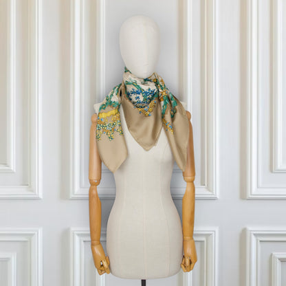 Hermès Carré "Le sacre du Printemps" beige