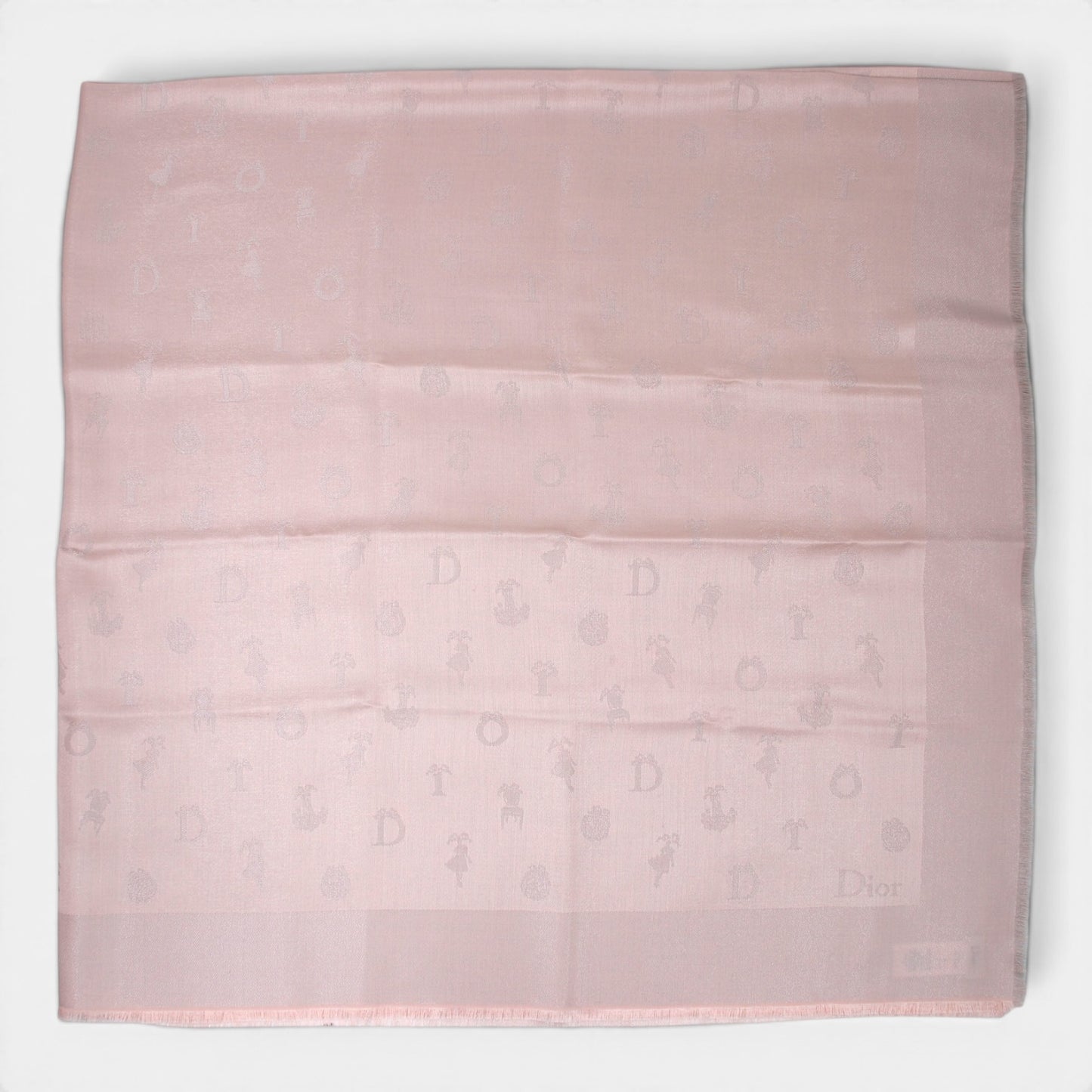 Dior Schal rosa 140 x 140 cm