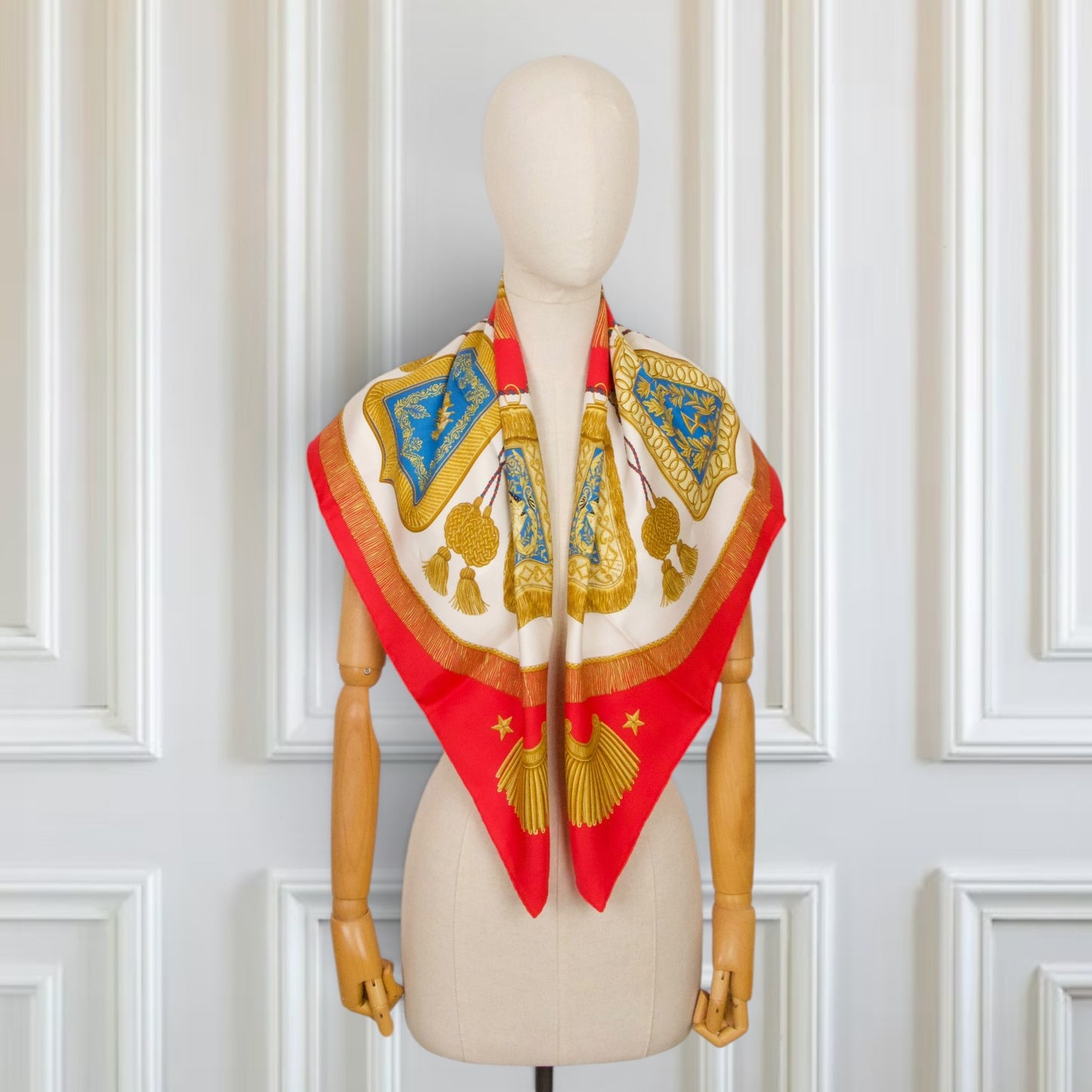 Hermès Carré "Poste et Cavalerie" rot