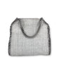 Stella McCartney Falabella Woven Raffia grau