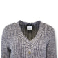 Chanel Cardigan weiss/marine Gr. 38