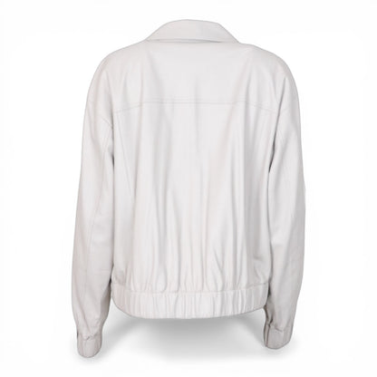 Lafayette 148 Lederjacke grau Gr. M