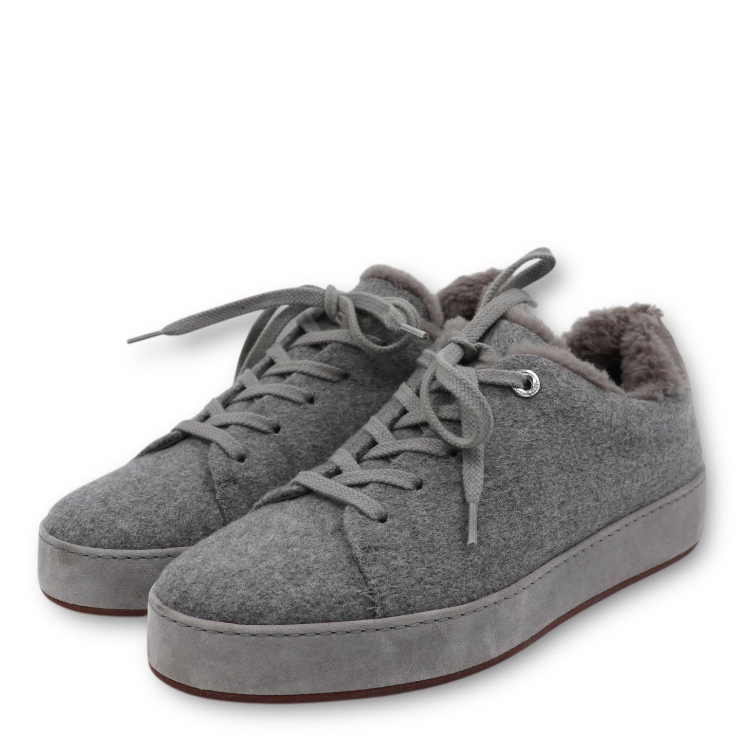 Loro Piana Nuages Cashmere Sneaker grau Gr. 38
