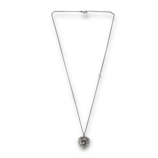Chanel Kette Herz ruthenium