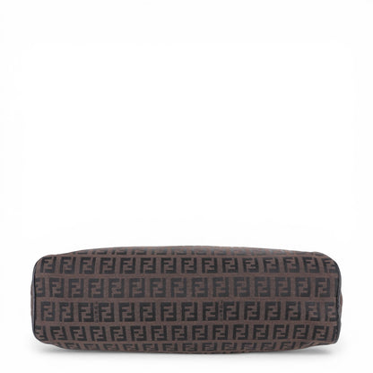 Fendi Zucchino Schultertasche braun