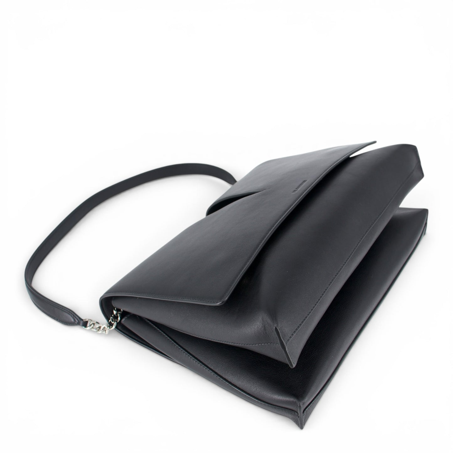 Jil Sander Medium View Schultertasche schwarz