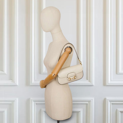 Gucci Small Horsebit 1955 crème