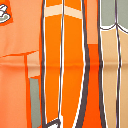 Hermès Carré " Sea, surf & fun" orange