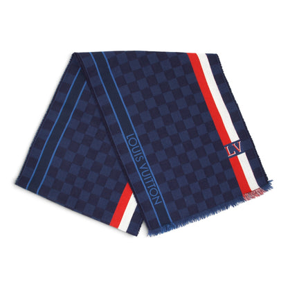 Louis Vuitton Schal Damier blau