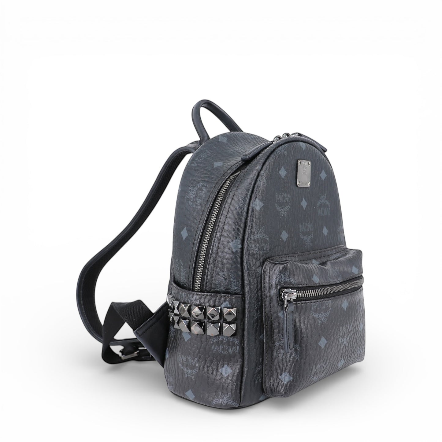 MCM Mini Stark Rucksack Visetos schwarz