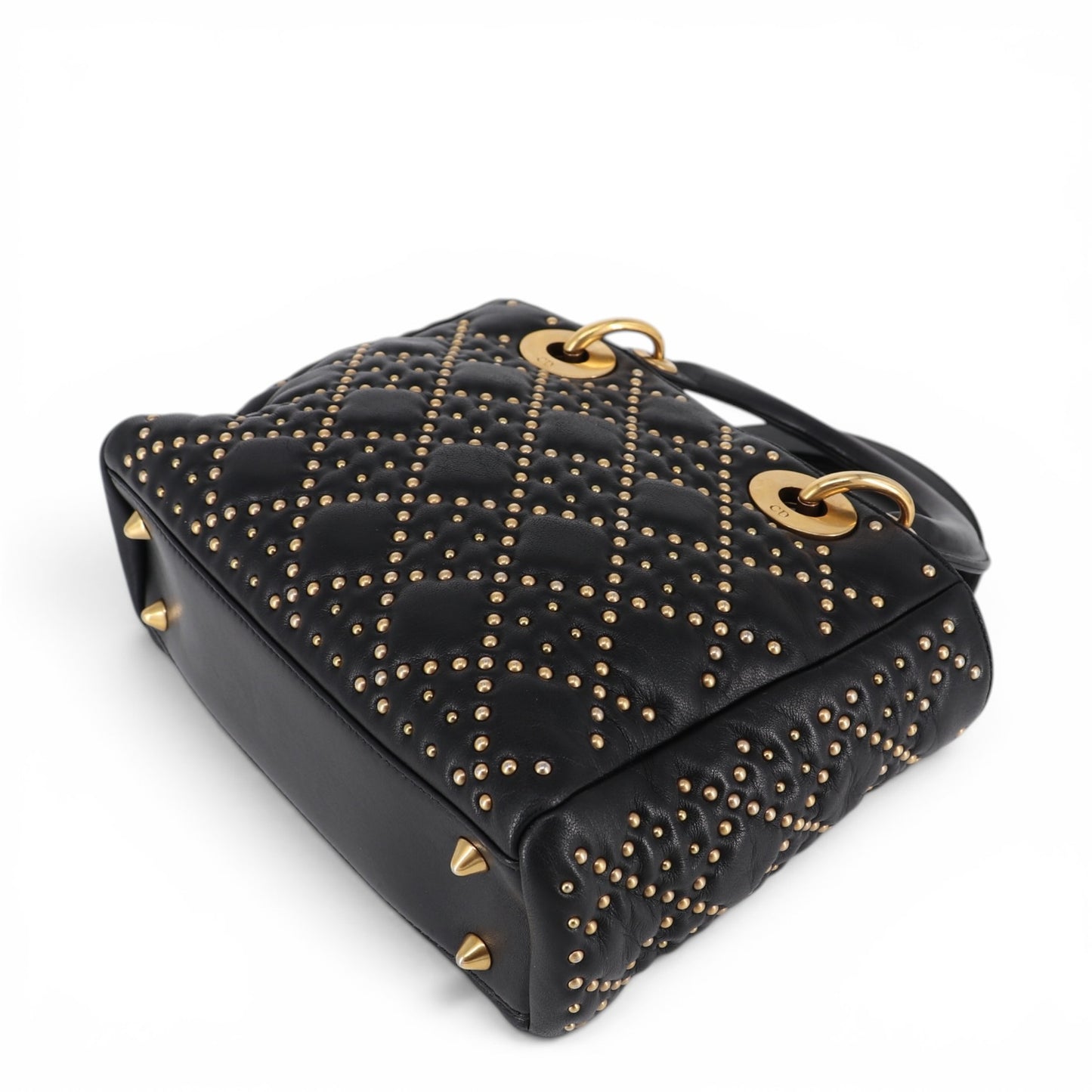 Dior Lady Dior Small Stud schwarz GHW
