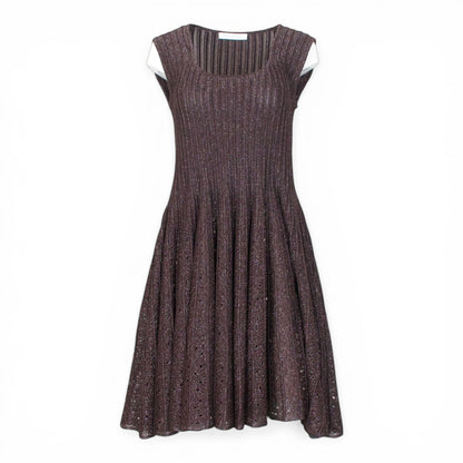 Antonino Valenti Kleid braun metallic IT 46 DE 40