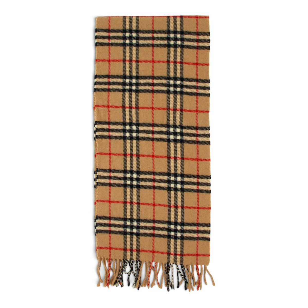 Burberry Schal Wolle camel kariert