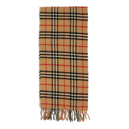Burberry Schal Wolle camel kariert
