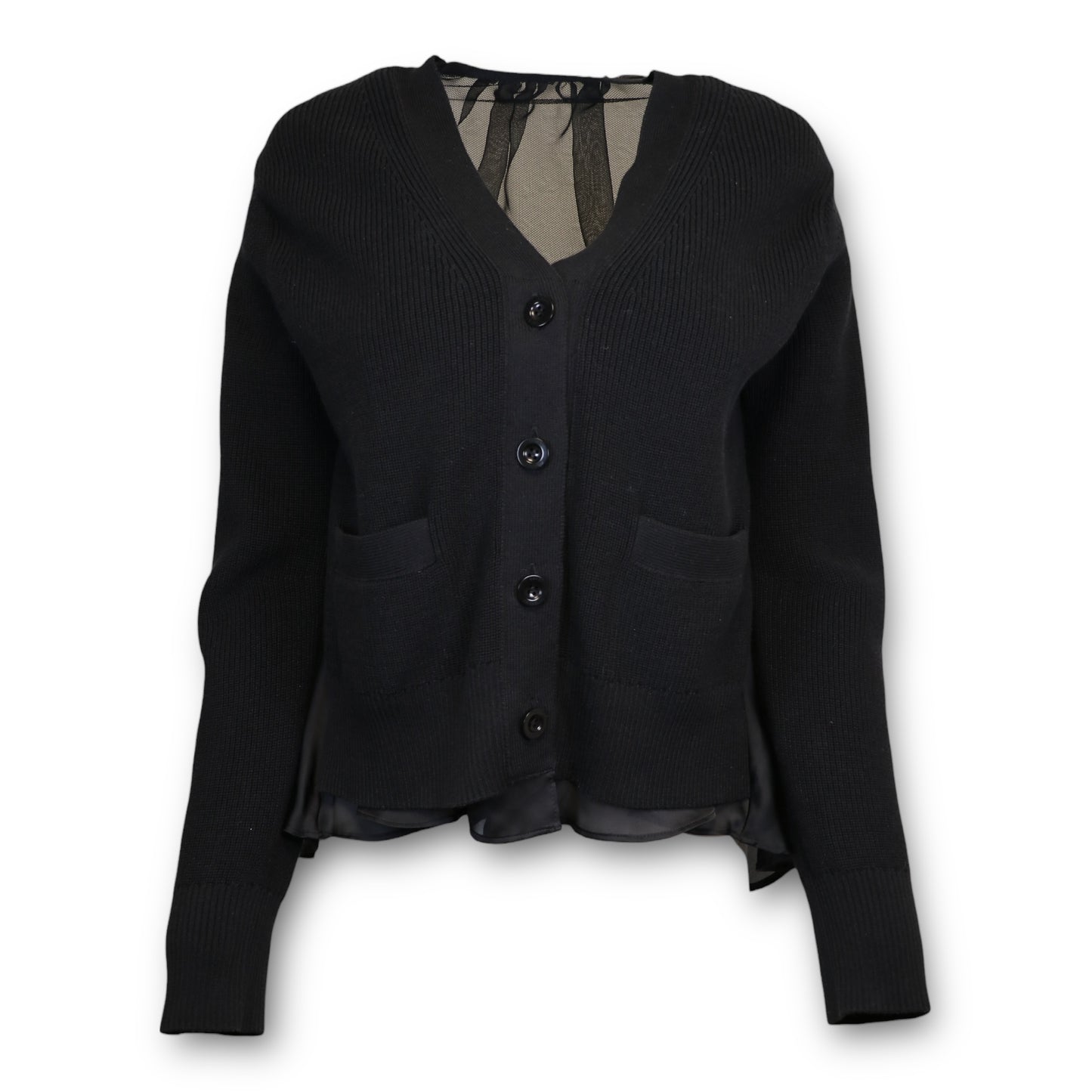Sacai Cardigan schwarz Gr. 1 (S)