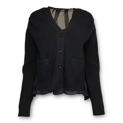 Sacai Cardigan schwarz Gr. 1 (S)