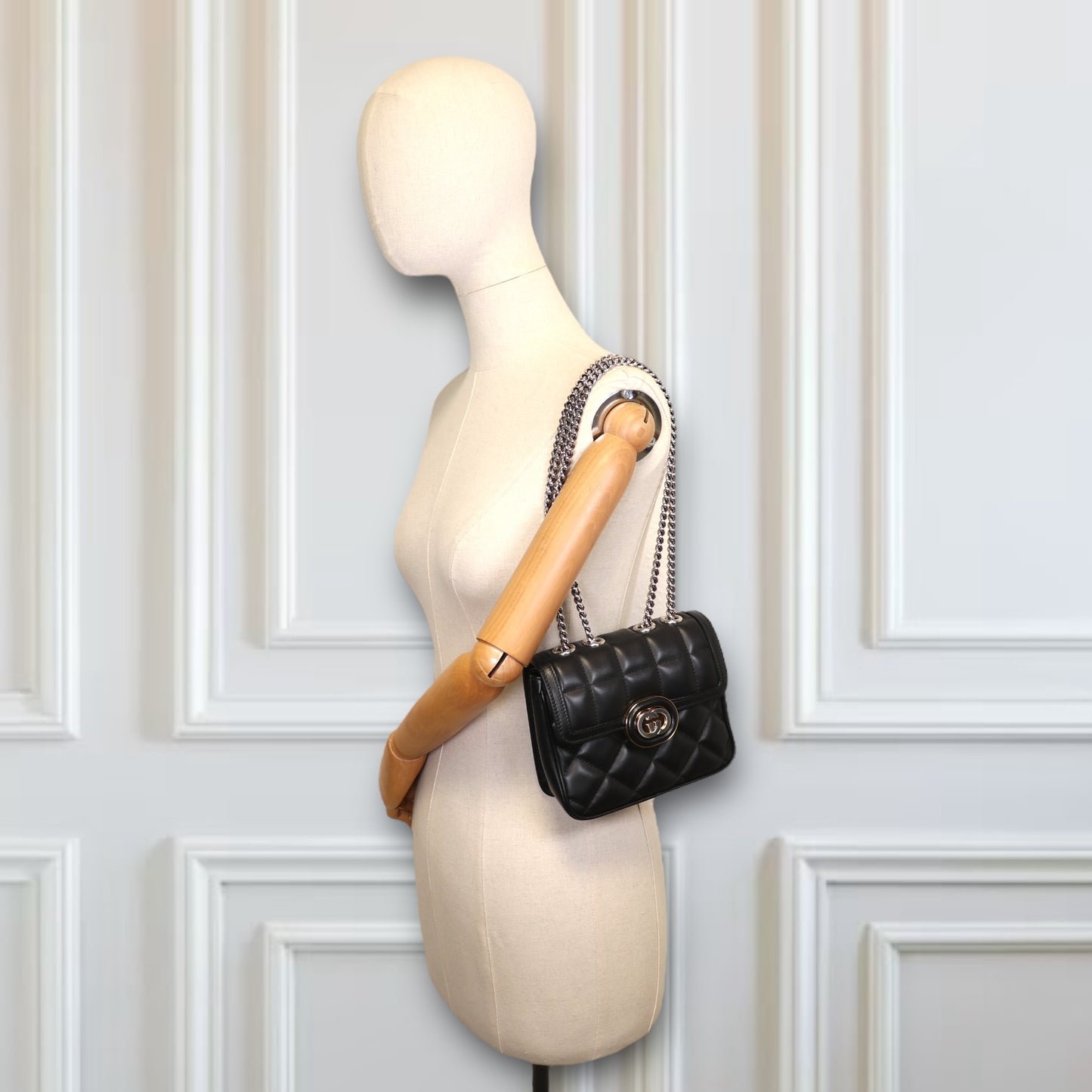 Gucci Deco mini Tasche schwarz