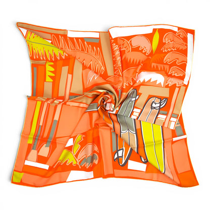 Hermès Carré " Sea, surf & fun" orange