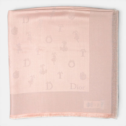 Dior Schal rosa 140 x 140 cm