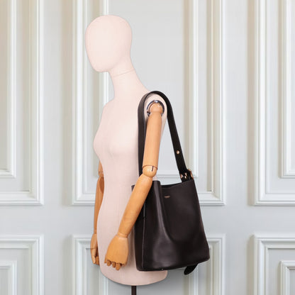 Coach Bleecker Schultertasche schwarz