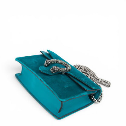 Gucci Dionysus super-mini Samt Türkis