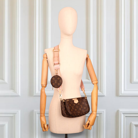 Louis Vuitton Multi-Pochette Accessoires Monogram rosa