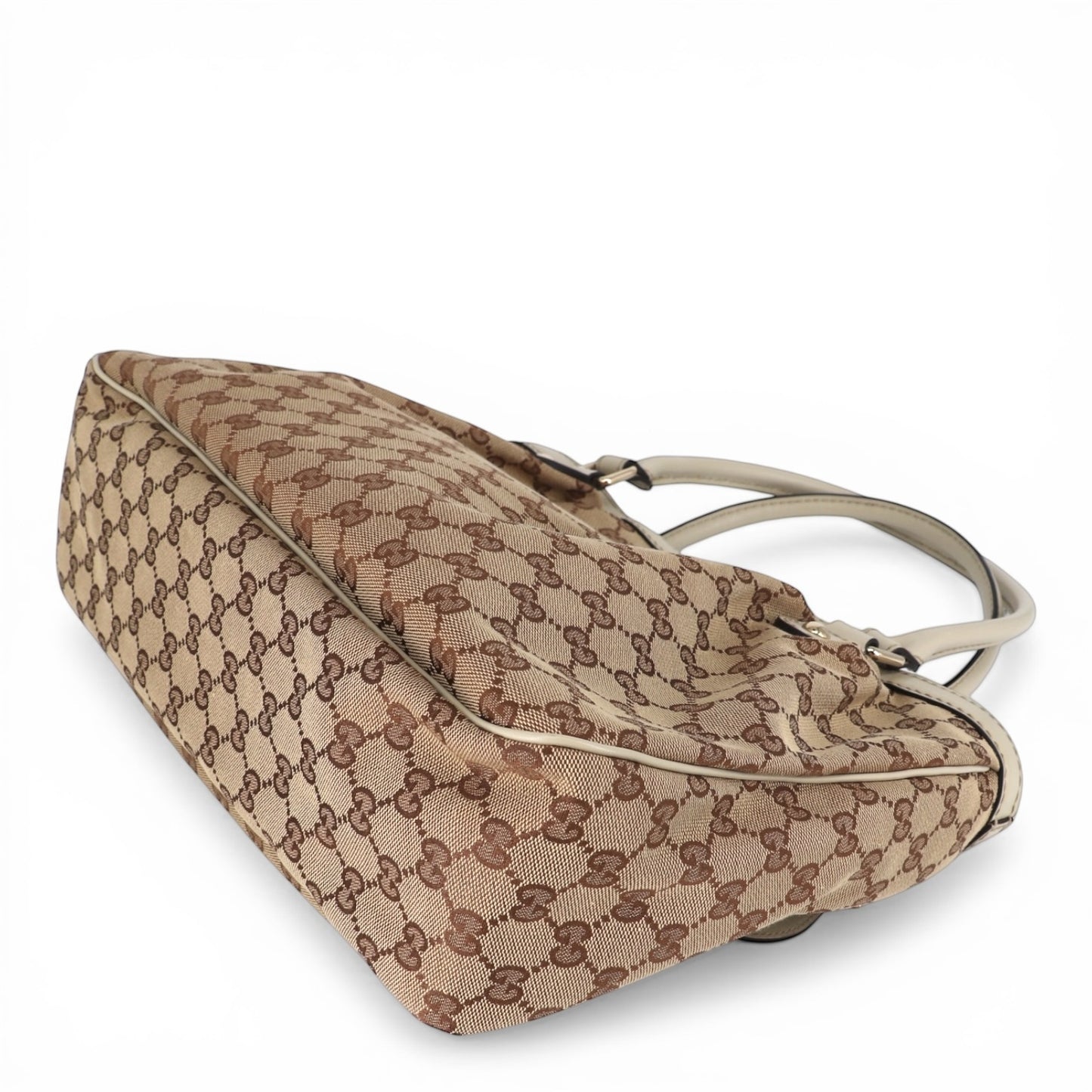Gucci Schultertasche GG beige