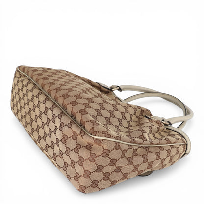 Gucci Schultertasche GG beige