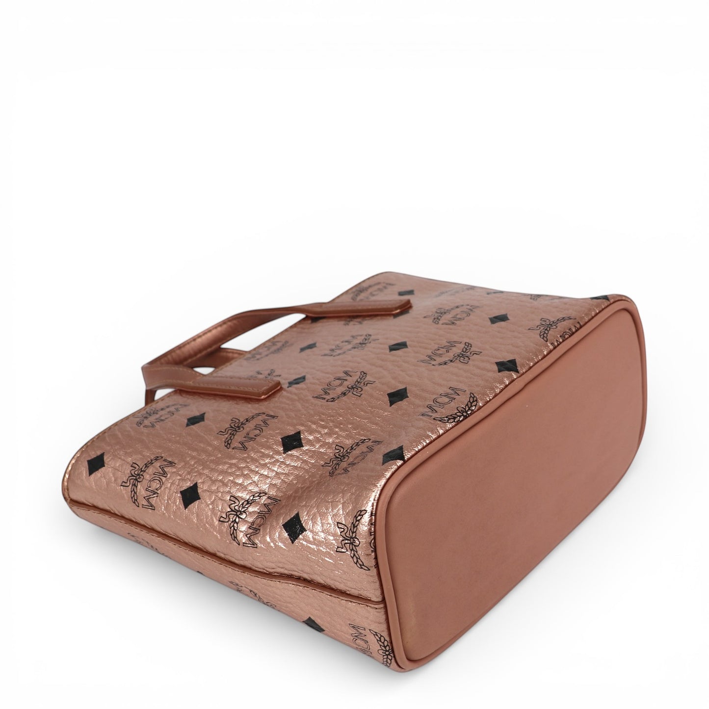 MCM Anya Mini Shopper Visetos Rosé